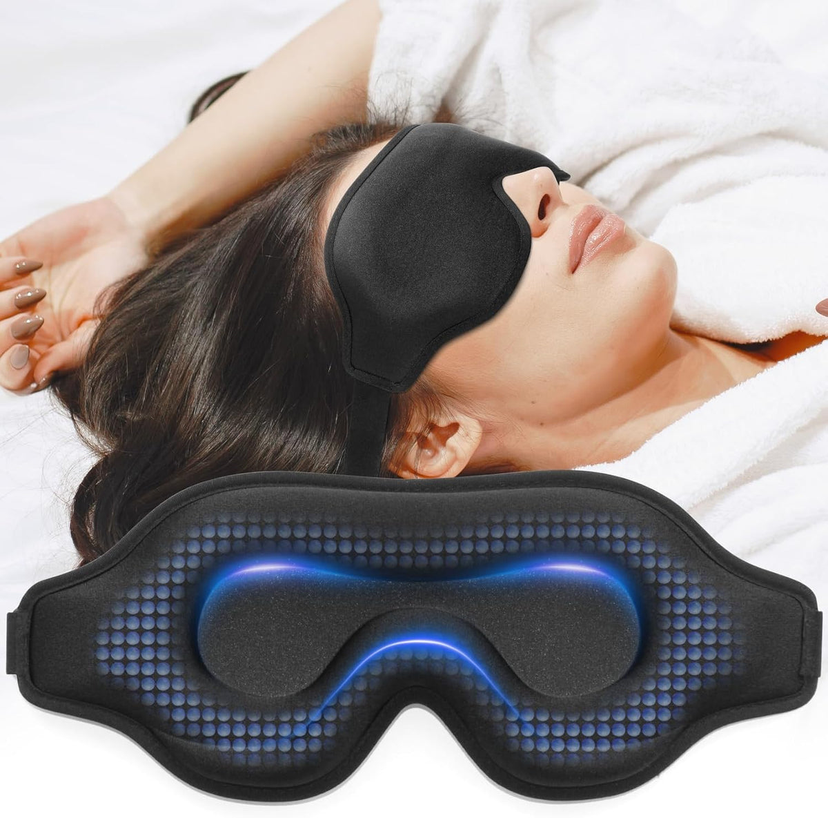 3D Weighted Sleep Eye Mask