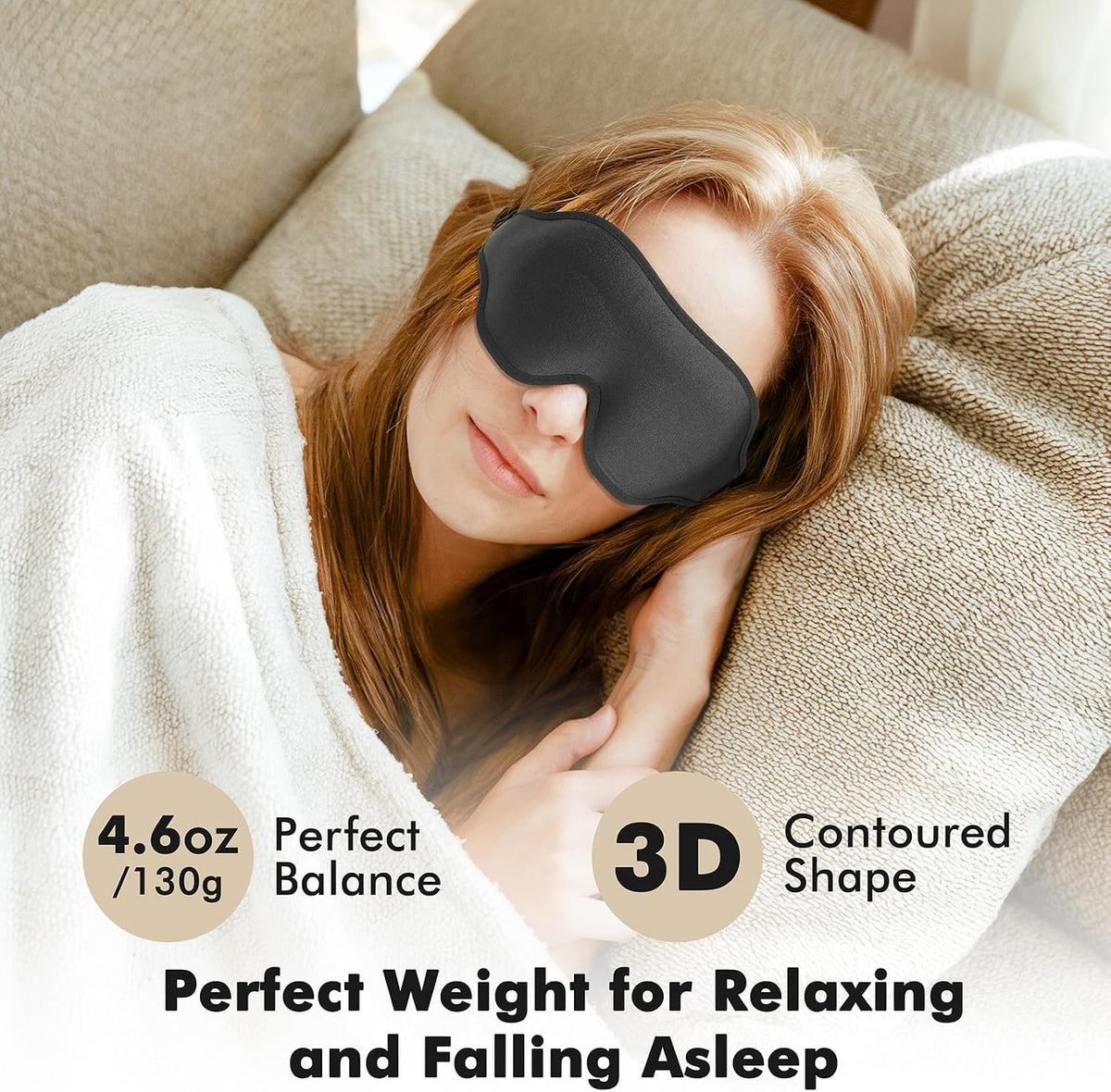 3D Weighted Sleep Eye Mask