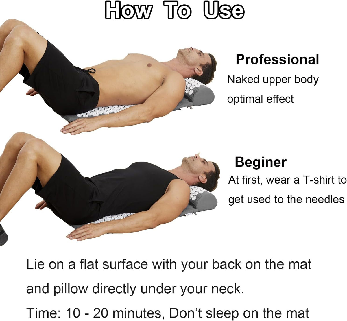 Acupressure Mat & Pillow Set