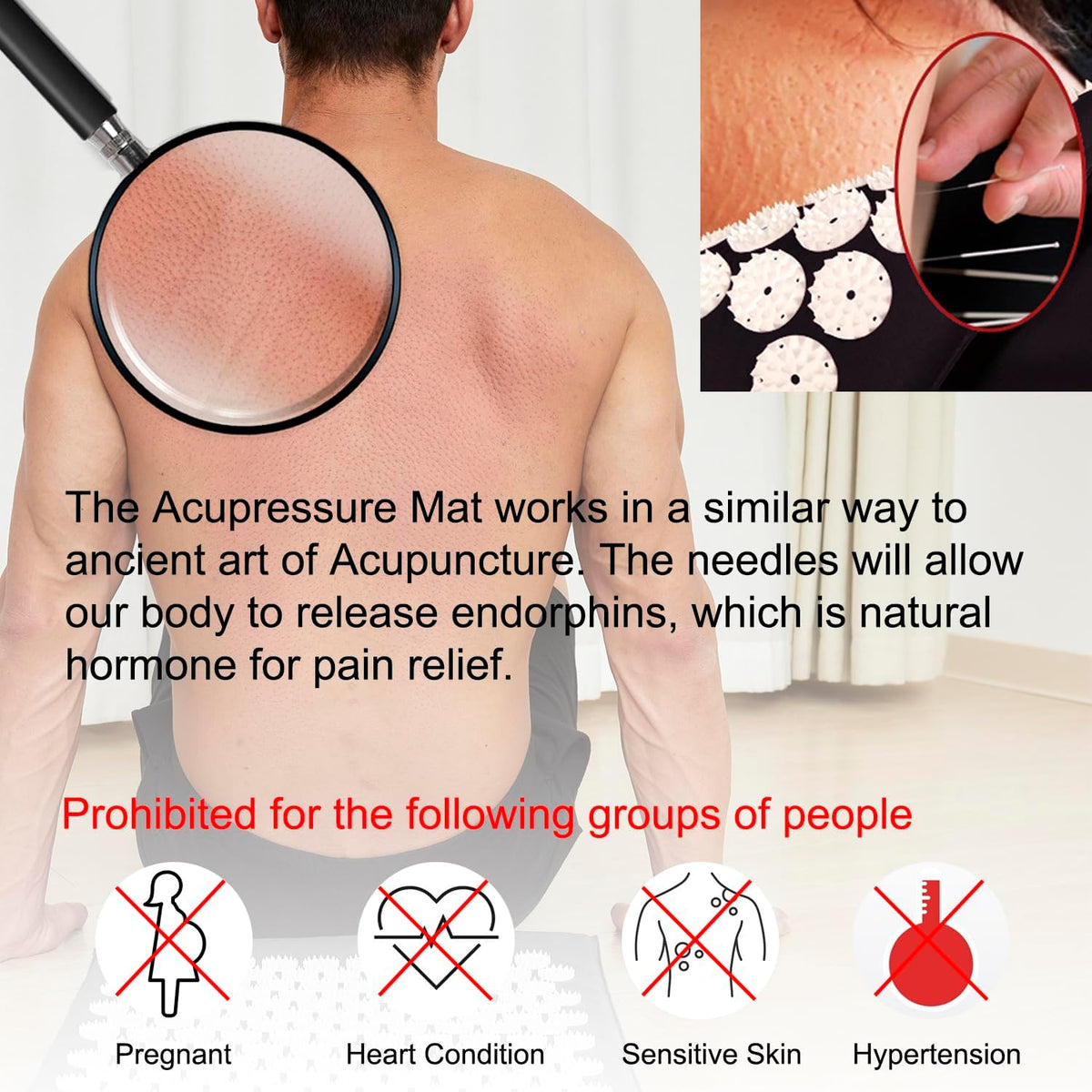 Acupressure Mat & Pillow Set