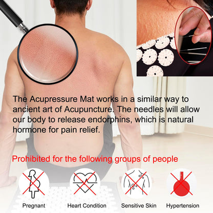 Acupressure Mat & Pillow Set