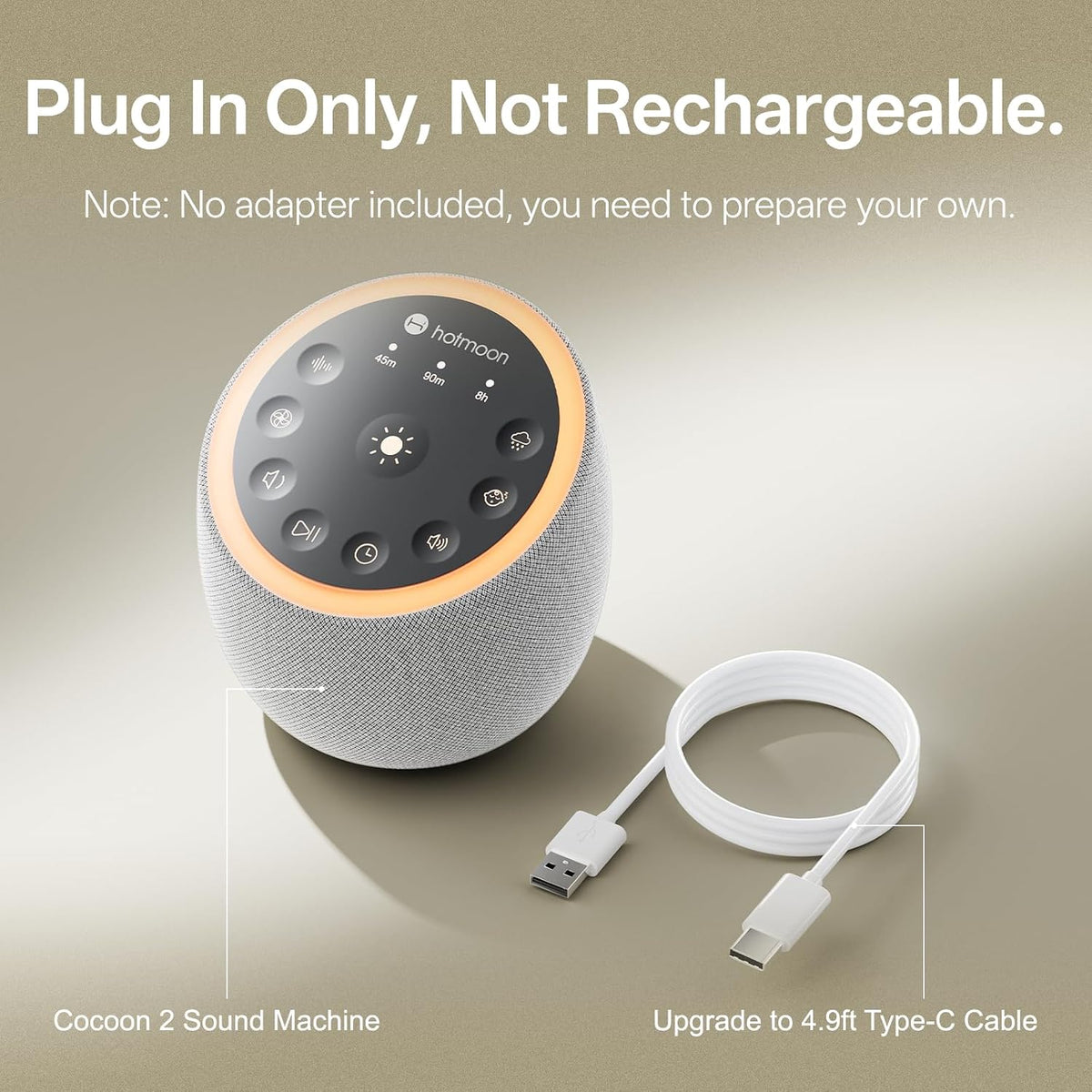Sleep Sound Machine with Night Light