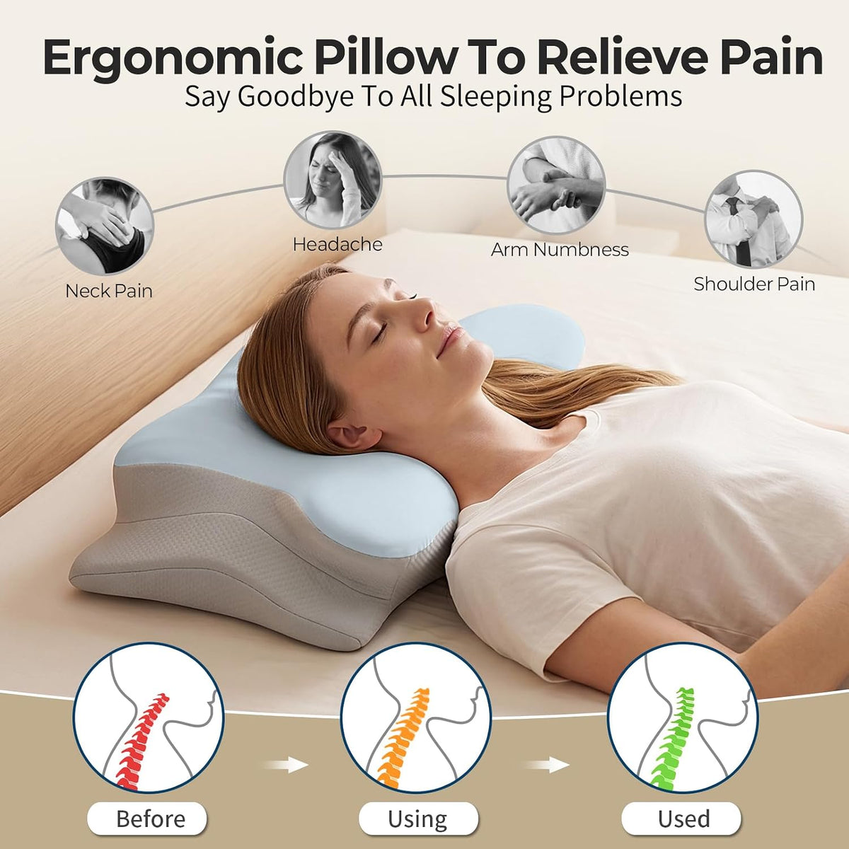 Cervical Memory Foam Pillow