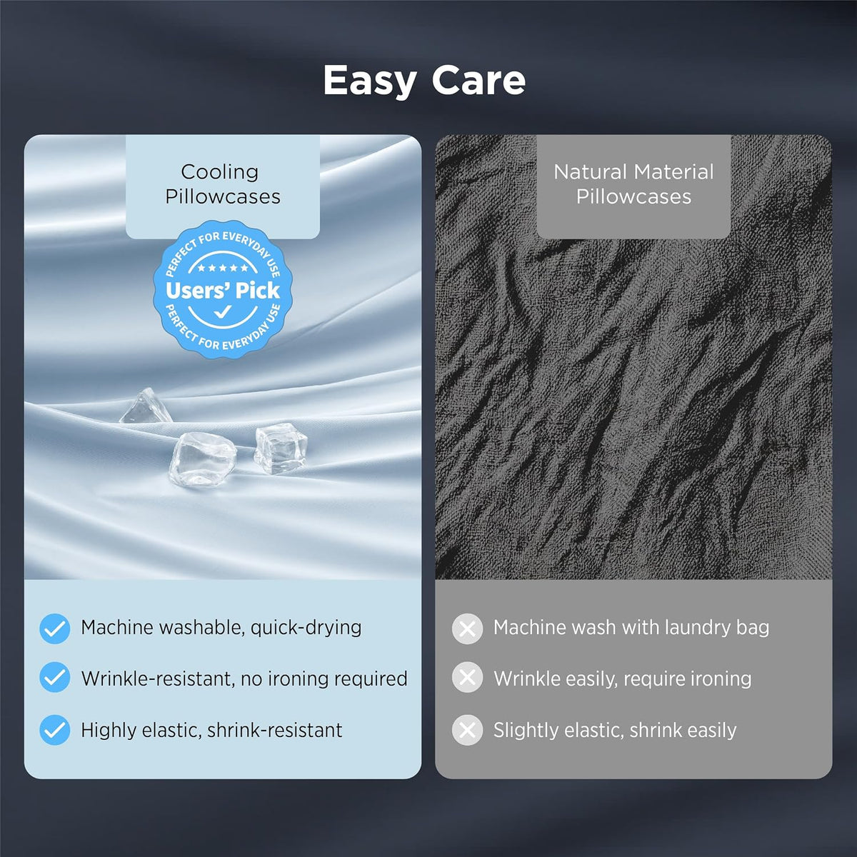 Cooling King Pillowcase Set